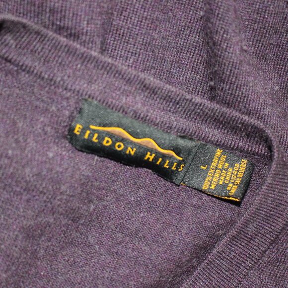 Purple Merino Wool Sweaterr - Picture 5 of 5